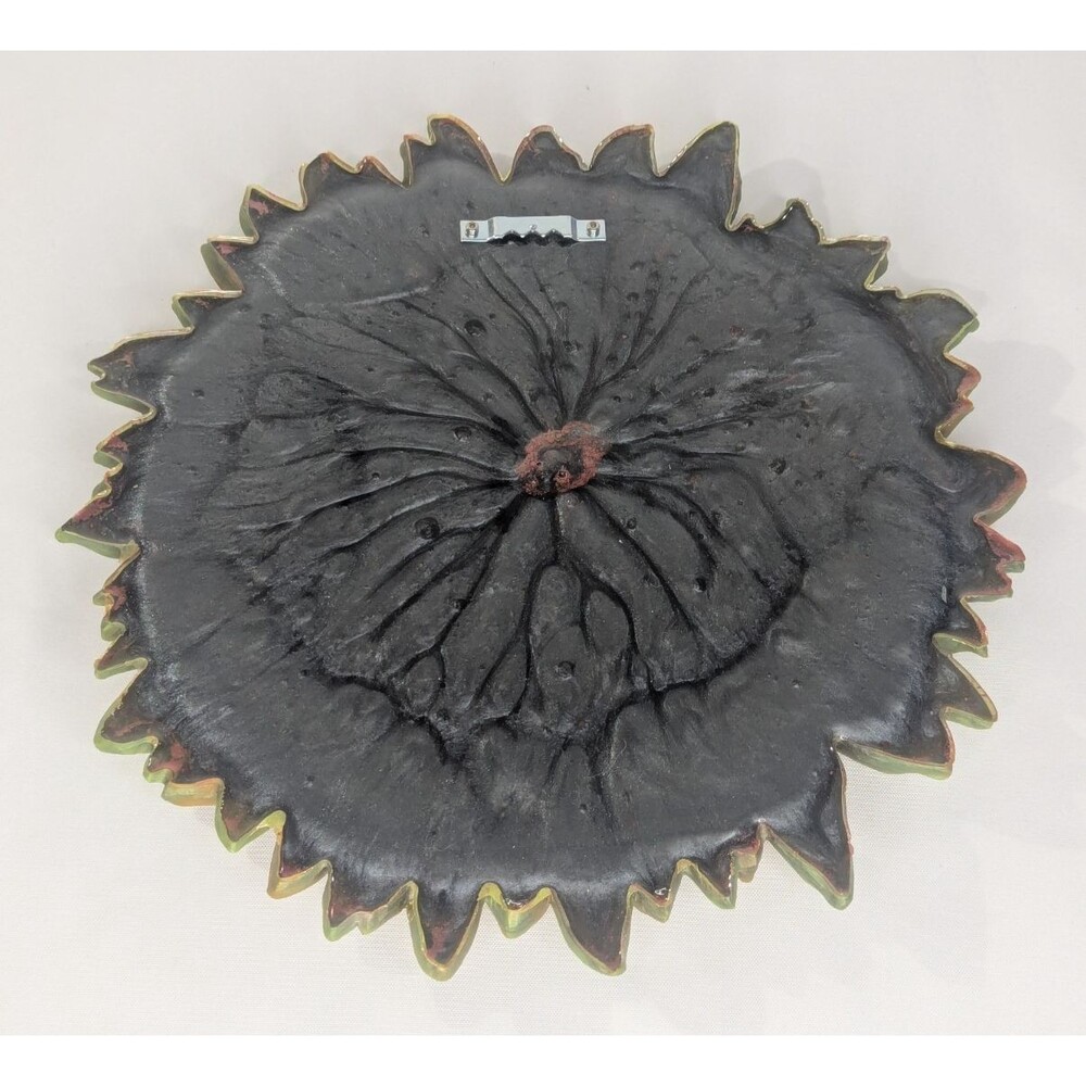 Resin Sunflower Wall Decor - Green/Yellow/Red/Brown - Picture 2 of 3